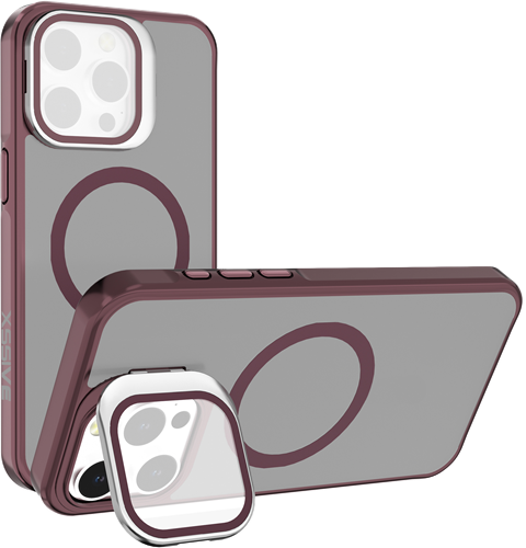 Xssive Back Case for Magsafe with Lens Standard iPhone 16 Plus - Wine Red