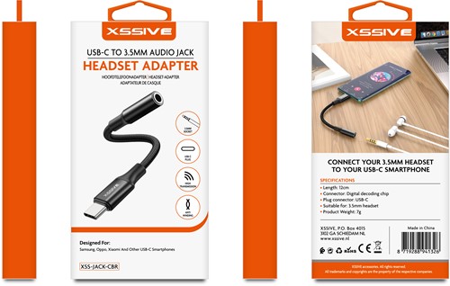 Xssive Audio Jack 3.5mm for USB-C XSS-Jack-CBR -2