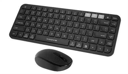 Xssive XSS-KMSET3 Bluetooth Wireless Keyboard & Mouse Combo - QWERTY