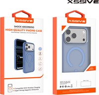 Xssive Back Case Color Clear Serie für Magsafe iPhone 17 Pro Max/18 Pro Max - Hell Blau-3