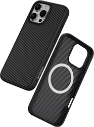 Xssive TPU Back Case Carbon for Magsafe iPhone 16 Pro - Black
