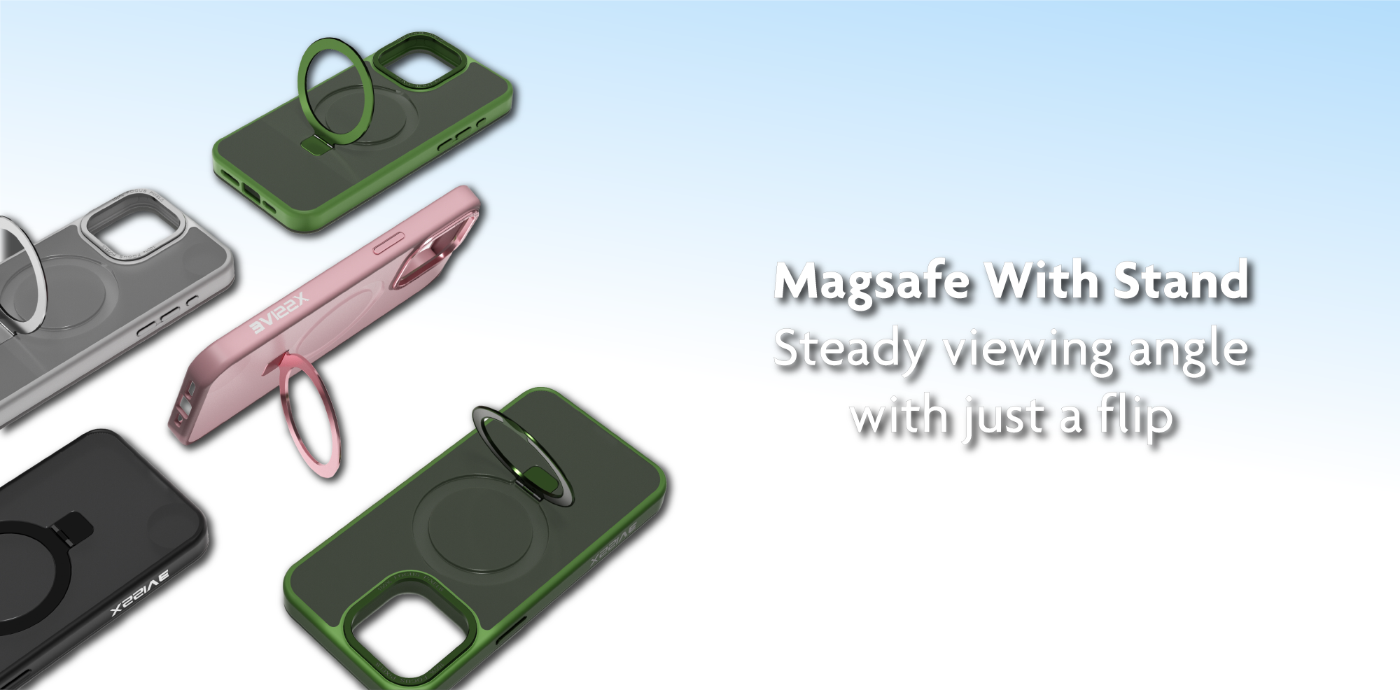 Xssive - Cases - Magsafe Case + Stand