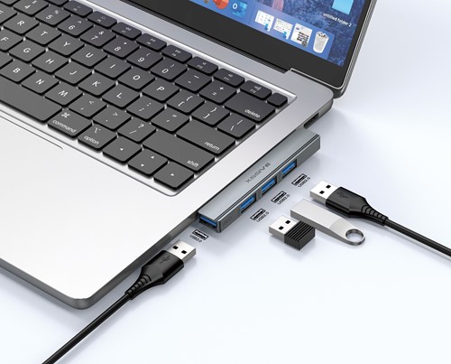 Xssive 4in1 USB Hub to USB XSS-HUB12A -3