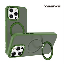 Xssive Back Case for Magsafe Round Stand iPhone 13 Pro Max - Green