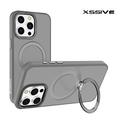 Xssive Back Case for Magsafe Round Stand iPhone 12 Pro Max - Grey