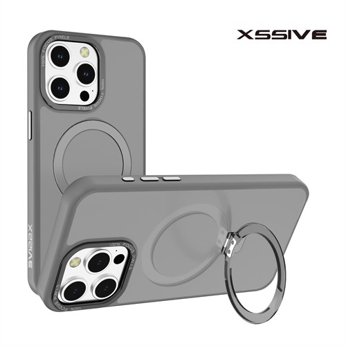 Xssive Back Case for Magsafe Round Stand iPhone 12 Pro Max - Grey