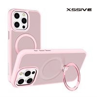 Xssive Back Case for Magsafe Round Stand iPhone 12 Pro Max - Pink