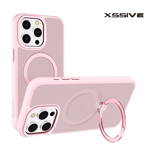 Xssive Back Case for Magsafe Round Stand iPhone 12 Pro Max - Pink