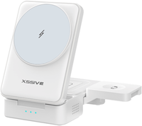 Xssive Chargeur sans fil induction magnétique 3en1 XSS-STAND12 - Blanc 