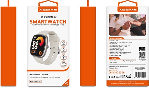 Xssive Smart Watch XSS-SW16GLD - Goud-3