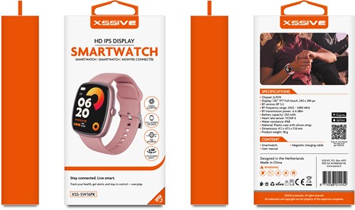 Xssive Smart Watch XSS-SW16PK - Pink-3