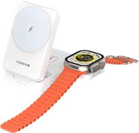 Xssive Chargeur sans fil induction magnétique 3en1 XSS-STAND12 - Blanc -2