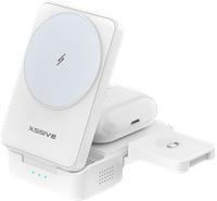 Xssive Chargeur sans fil induction magnétique 3en1 XSS-STAND12 - Blanc -3