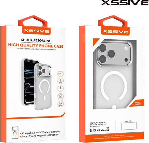 Xssive Back Case Color Clear Serie voor Magsafe iPhone 17 - Matte Transparant-3