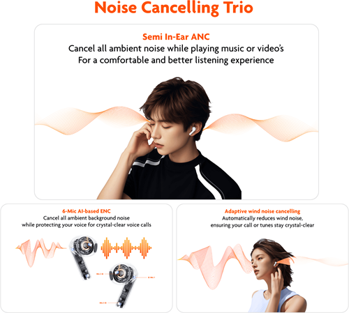 Xssive Wireless Earbuds ANC XSS-TWS15W - White-2