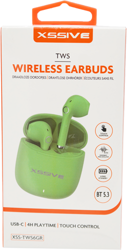 Xssive Wireless Earbuds XSS-TWS6 - Green-2