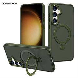 Xssive Back Case for Magsafe Round Stand Galaxy S24 - Green
