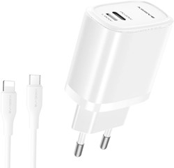 Xssive Quick Dual Port Charger + Cable Type-C to iPhone XSS-AC71CL - White