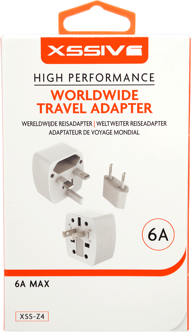 Xssive Universal Plug 6A Worldwide Travel Adapter Z4 | Xssive